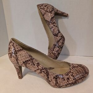Naturalizer‎ Faux Snakeskin Pumps. Sz. 7 1/2
